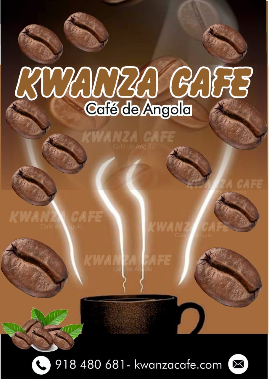 Angola Clássico grão torrado embalagem de 5 kgs em pacotes de 500 grs